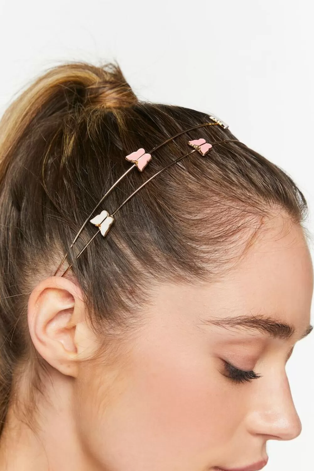 Hair Accessories>Forever 21 Layered Butterfly Headband Gold/Multi