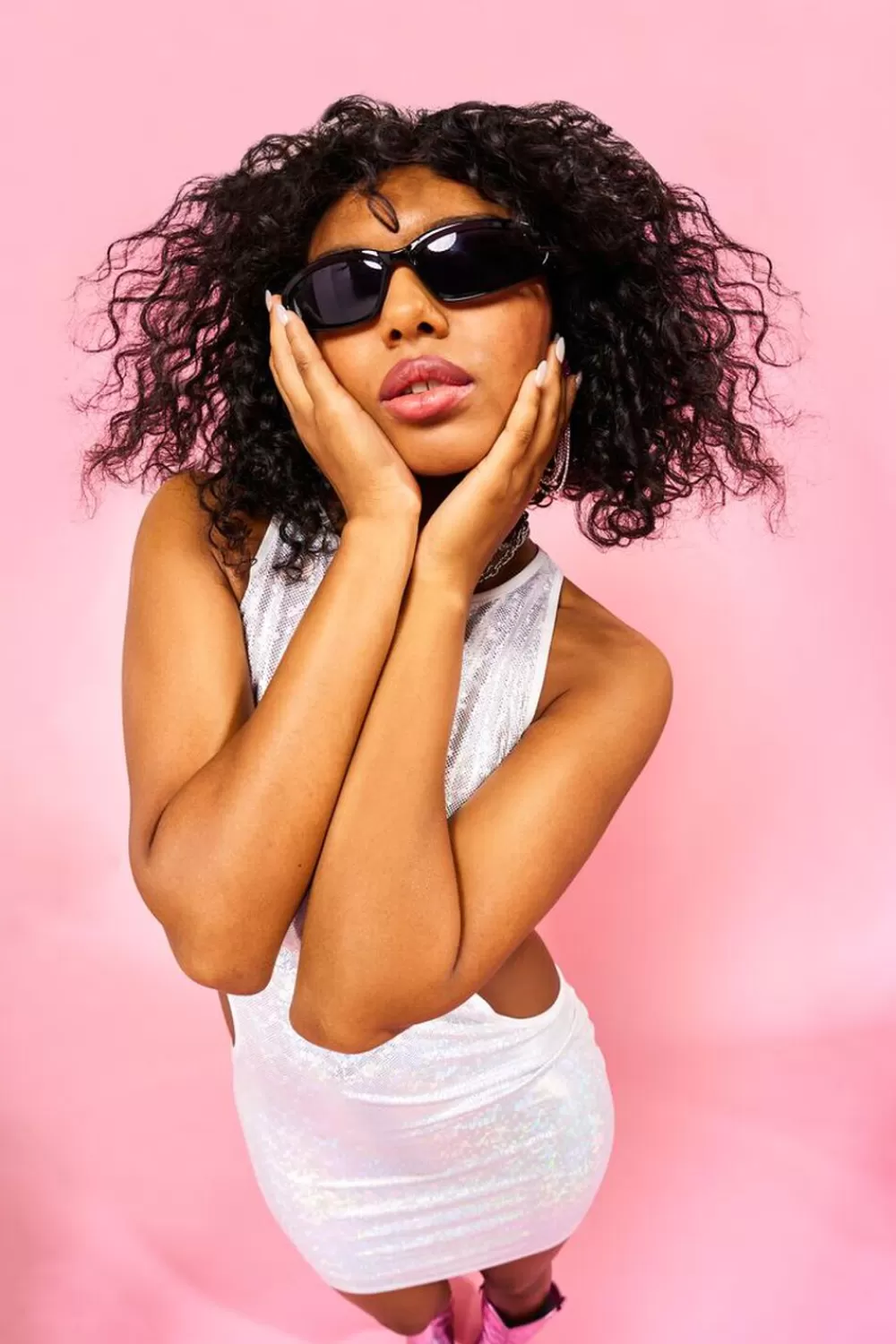 Sunglasses + Readers>Forever 21 Metallic Shield Sunglasses Black/Black