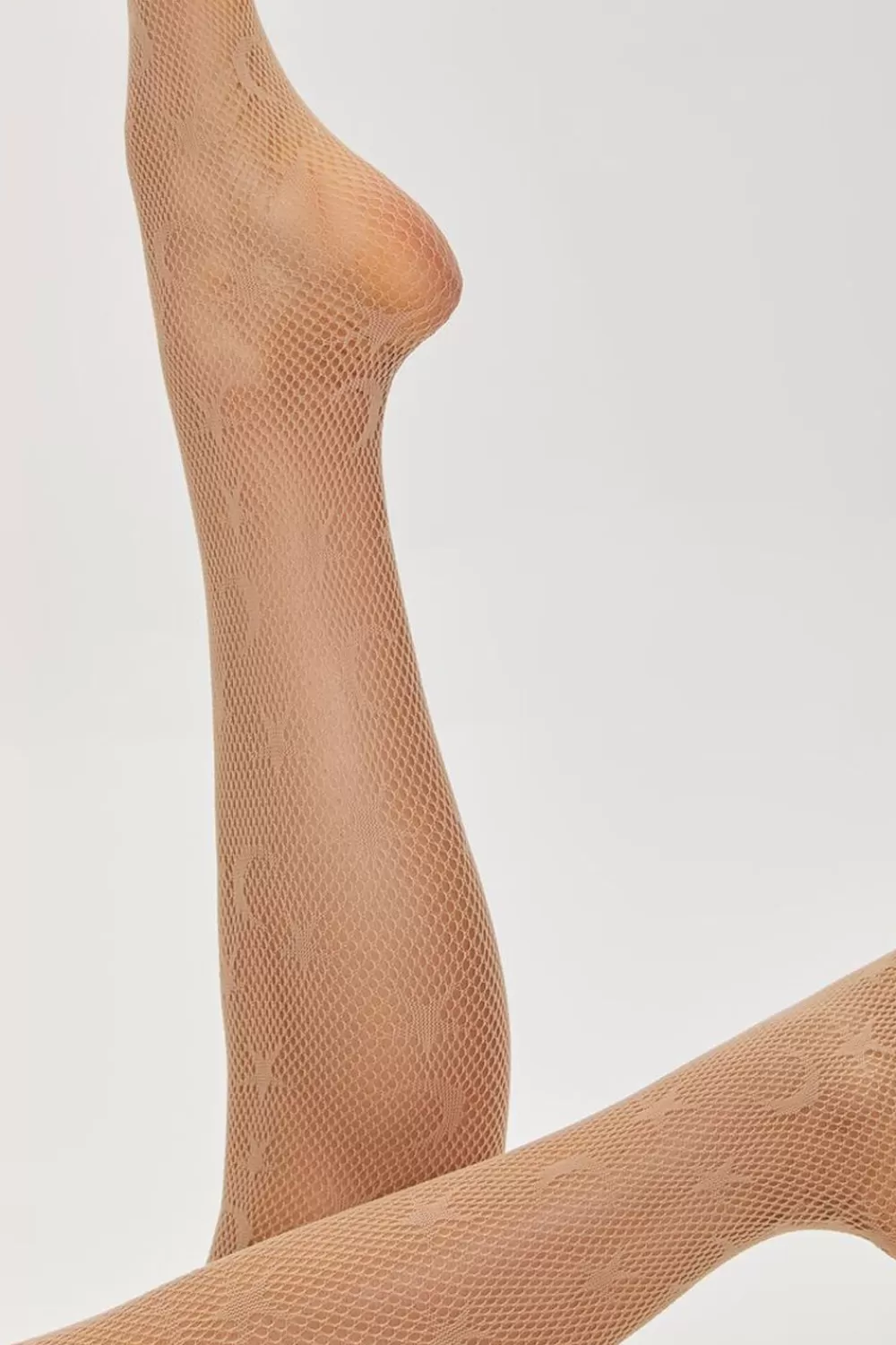 Socks + Tights>Forever 21 Moon & Star Fishnet Tights Nude
