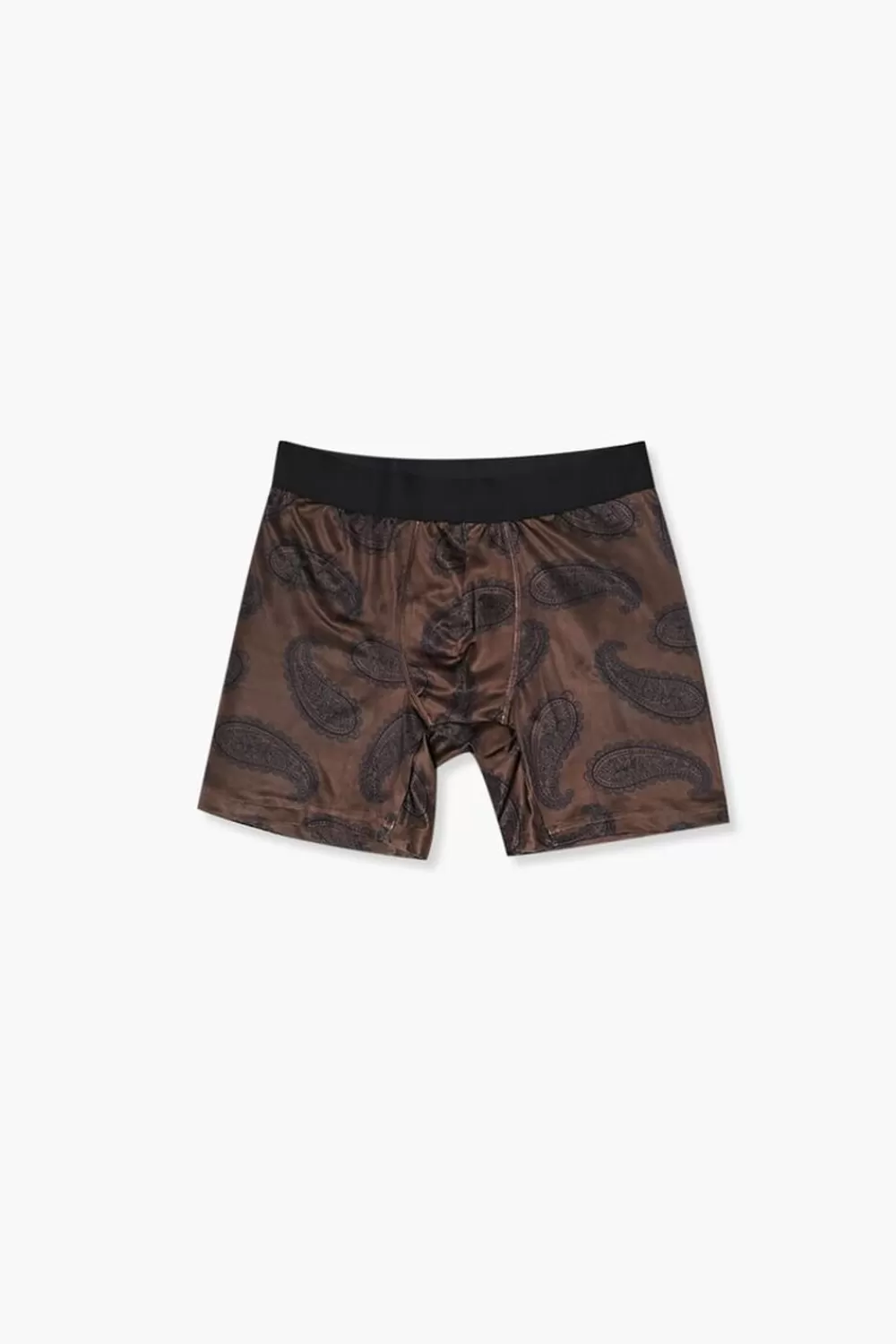 Socks + Underwear>Forever 21 Paisley Print Boxer Shorts Brown/Black