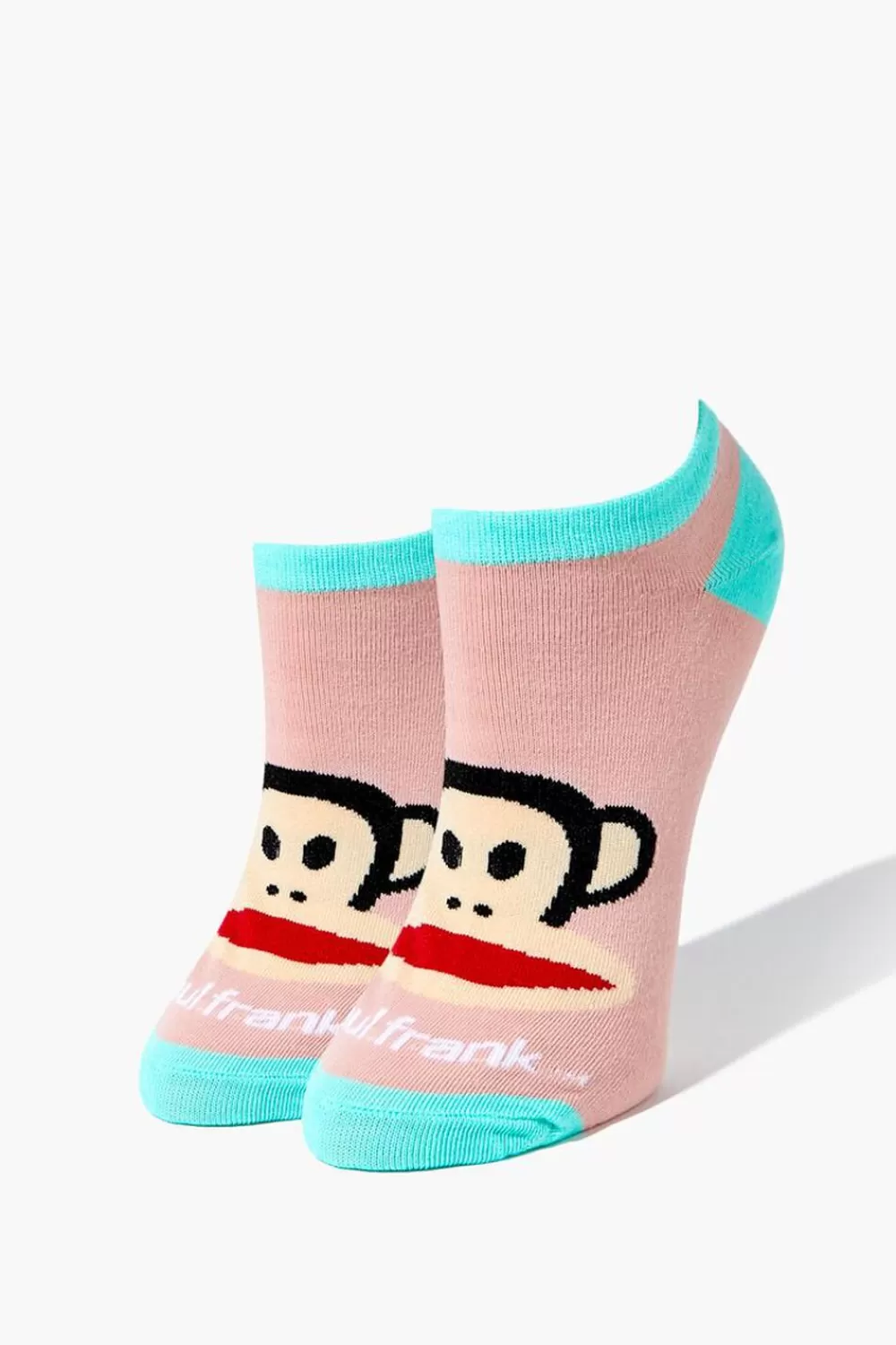 Socks + Tights>Forever 21 Paul Frank Ankle Socks Coral/Multi