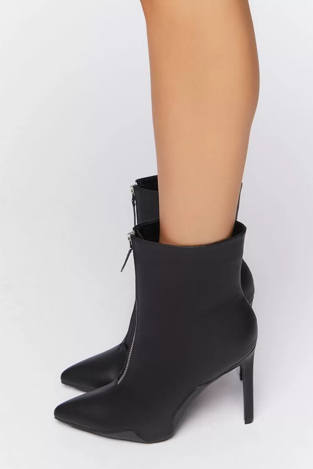 Boots + Booties>Forever 21 Pointed Stiletto Booties Black