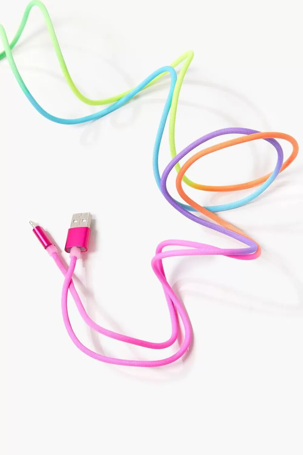 Electronics + Accessories>Forever 21 Rainbow Usb Electronics Charger Pink/Multi