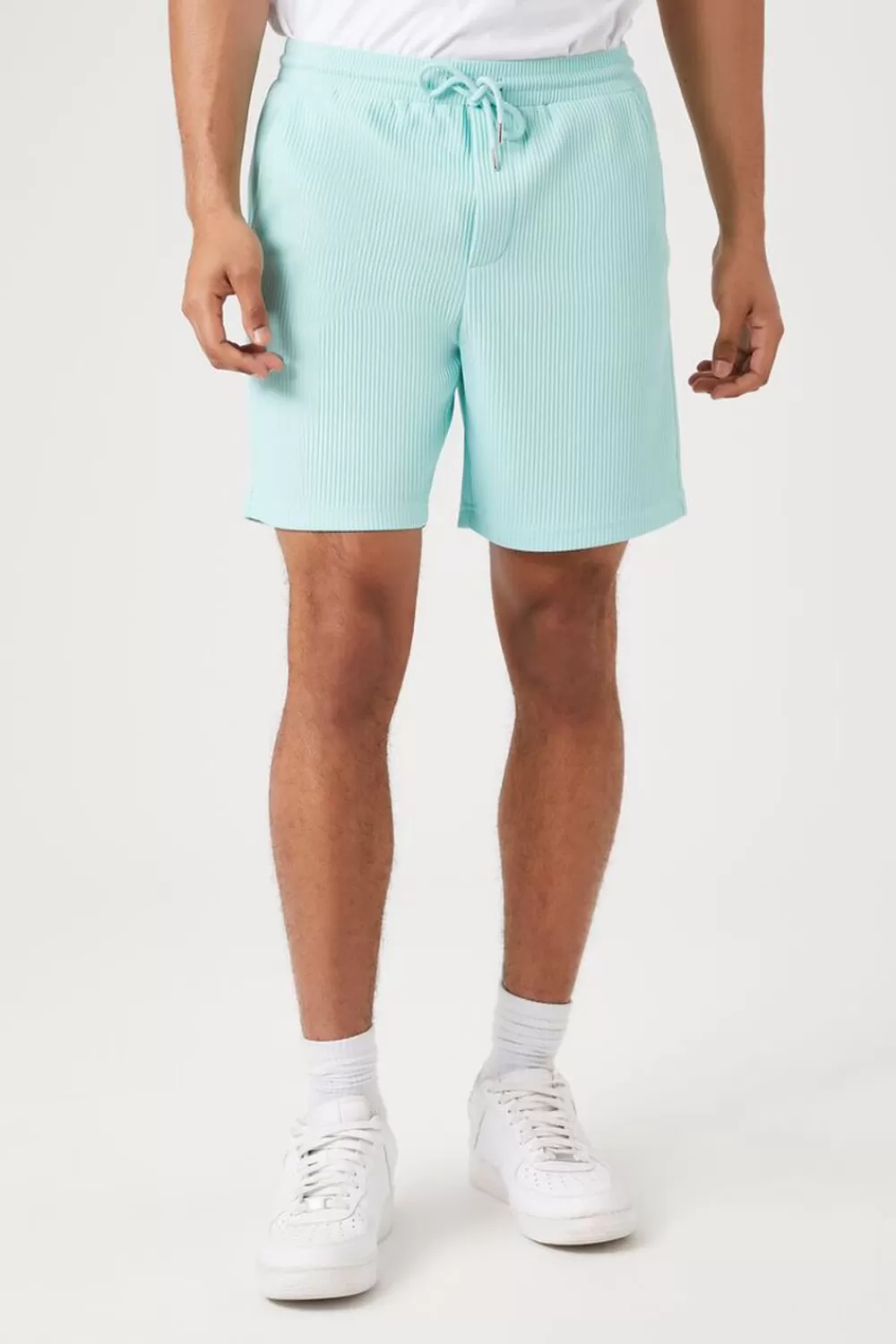 Activewear + Athletic>Forever 21 Ribbed Drawstring Shorts Mint