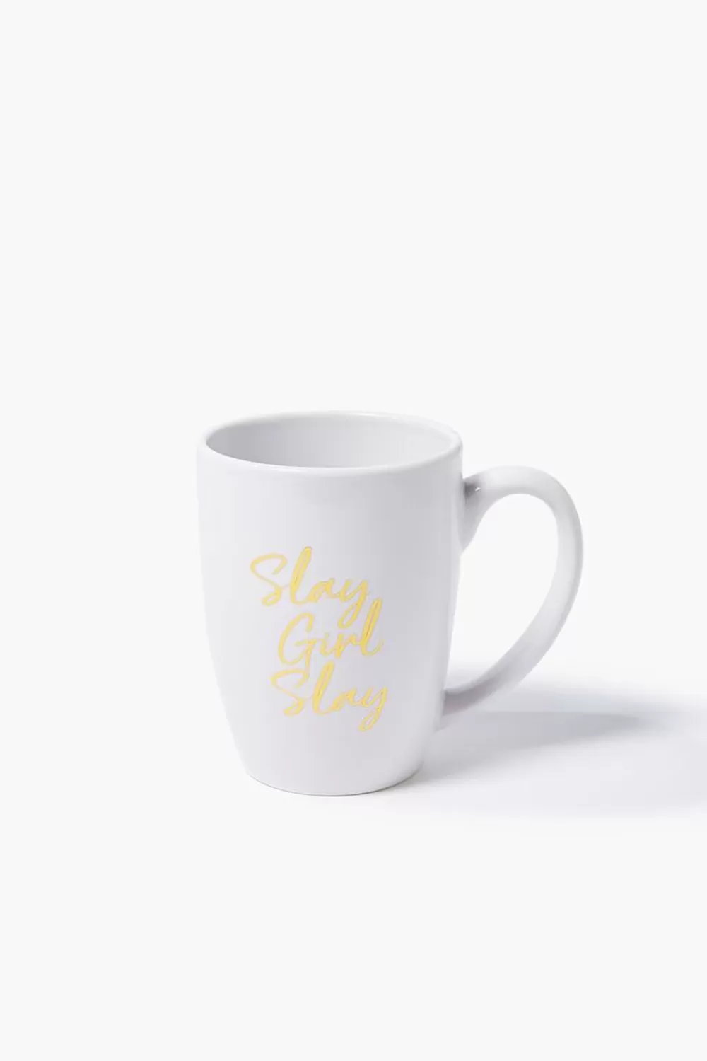 Home Decorate>Forever 21 Slay Girl Slay Ceramic Mug White/Gold