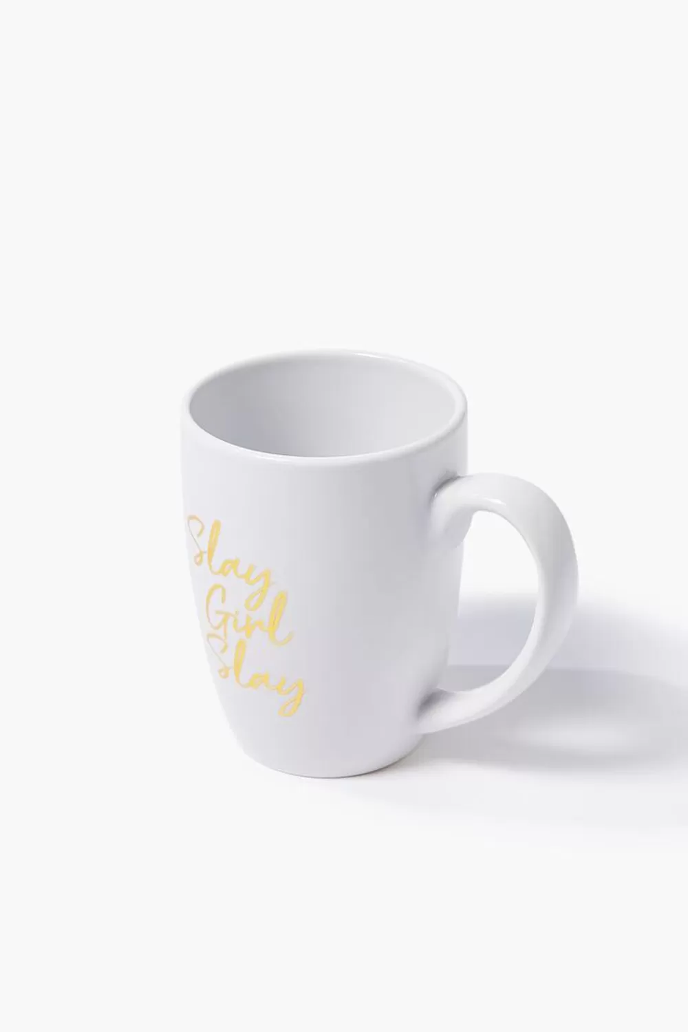 Home Decorate>Forever 21 Slay Girl Slay Ceramic Mug White/Gold