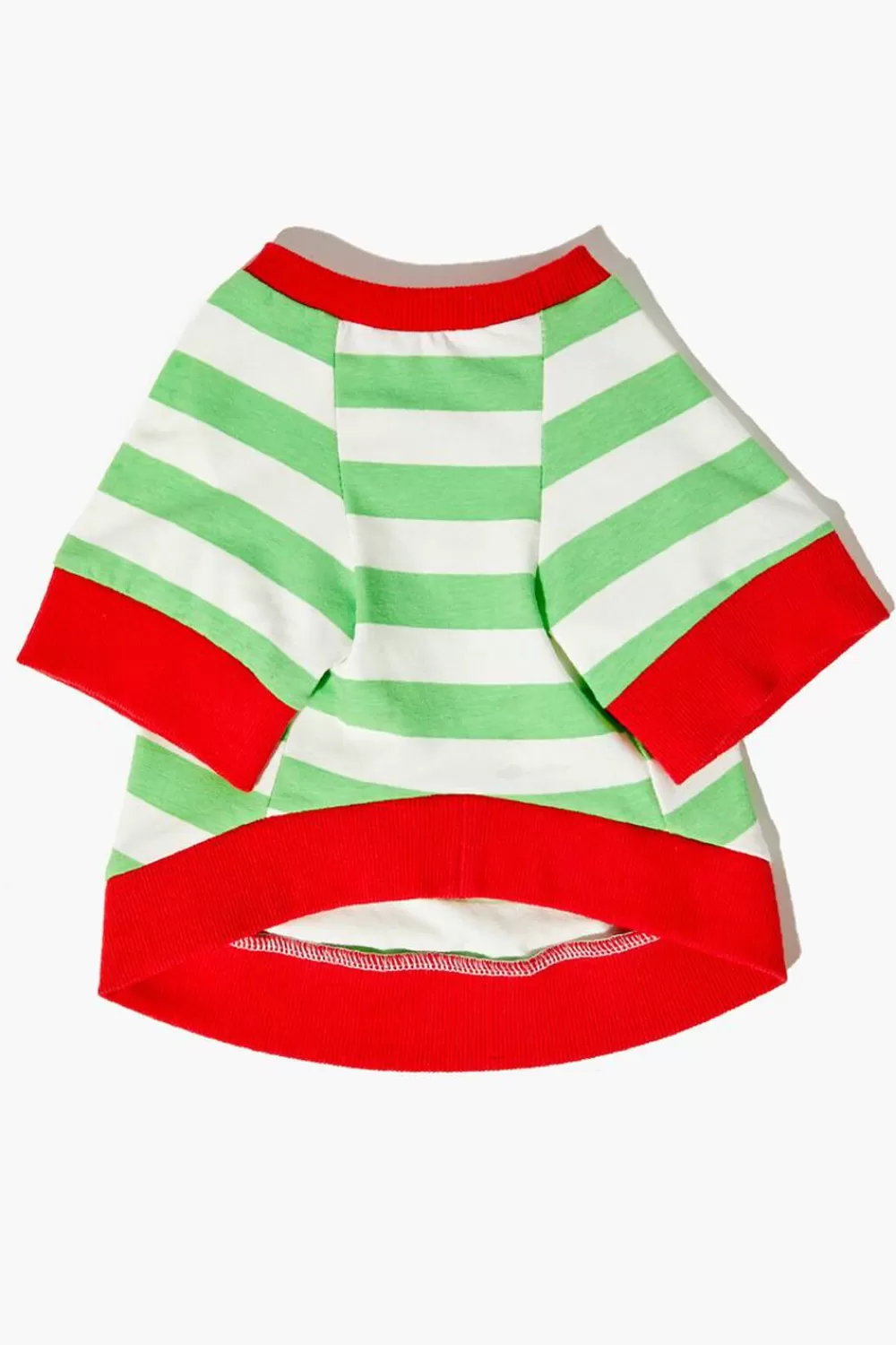 Fun + Games>Forever 21 Striped Pet Sweater Green/White