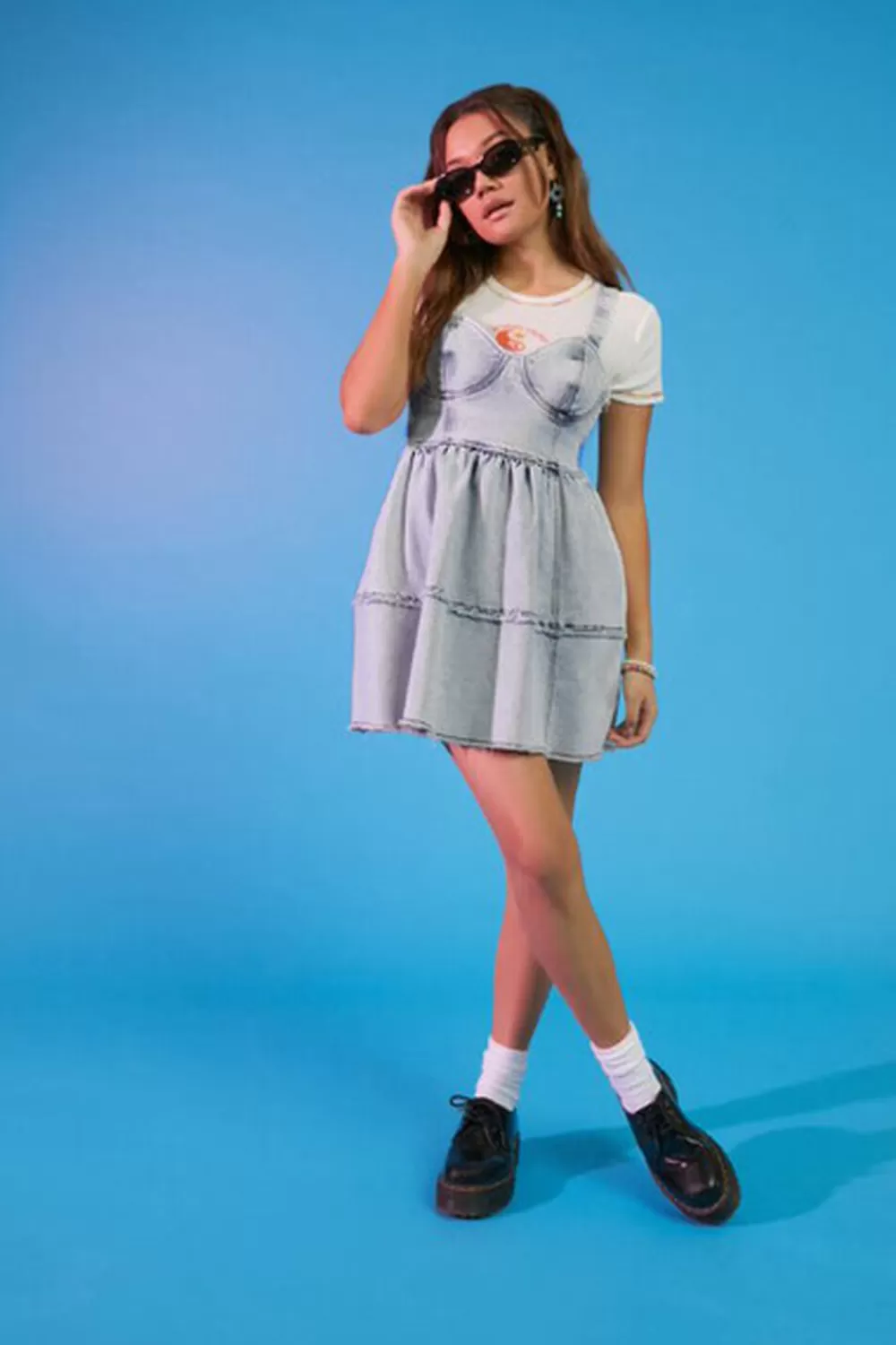 Forever 21 Sweetheart Denim Mini Dress | Women Dresses