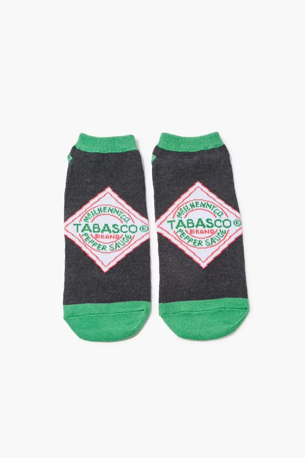 Socks + Tights>Forever 21 Tabasco Ankle Socks Green/Multi