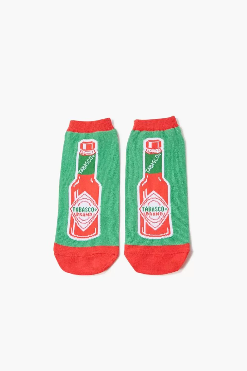 Socks + Tights>Forever 21 Tabasco Ankle Socks Green/Multi