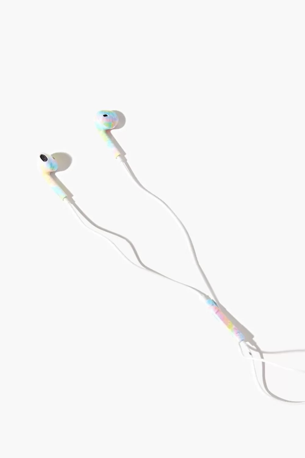 Electronics + Accessories>Forever 21 Tie-Dye Wired Earphones Pink/Multi