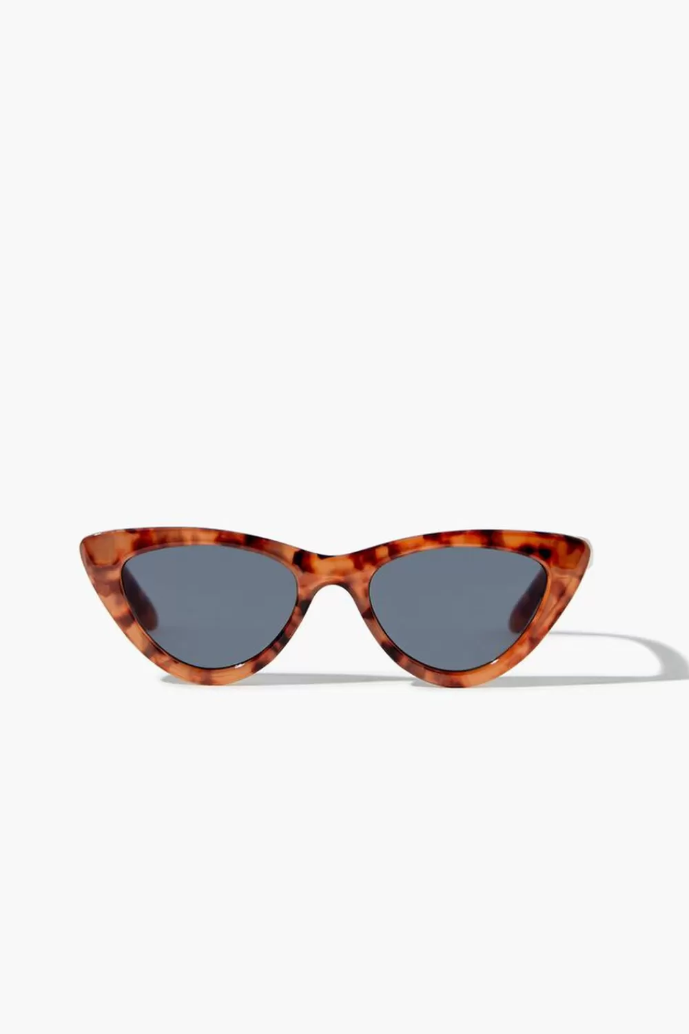 Sunglasses + Readers>Forever 21 Tinted Cat-Eye Sunglasses Brown/Black