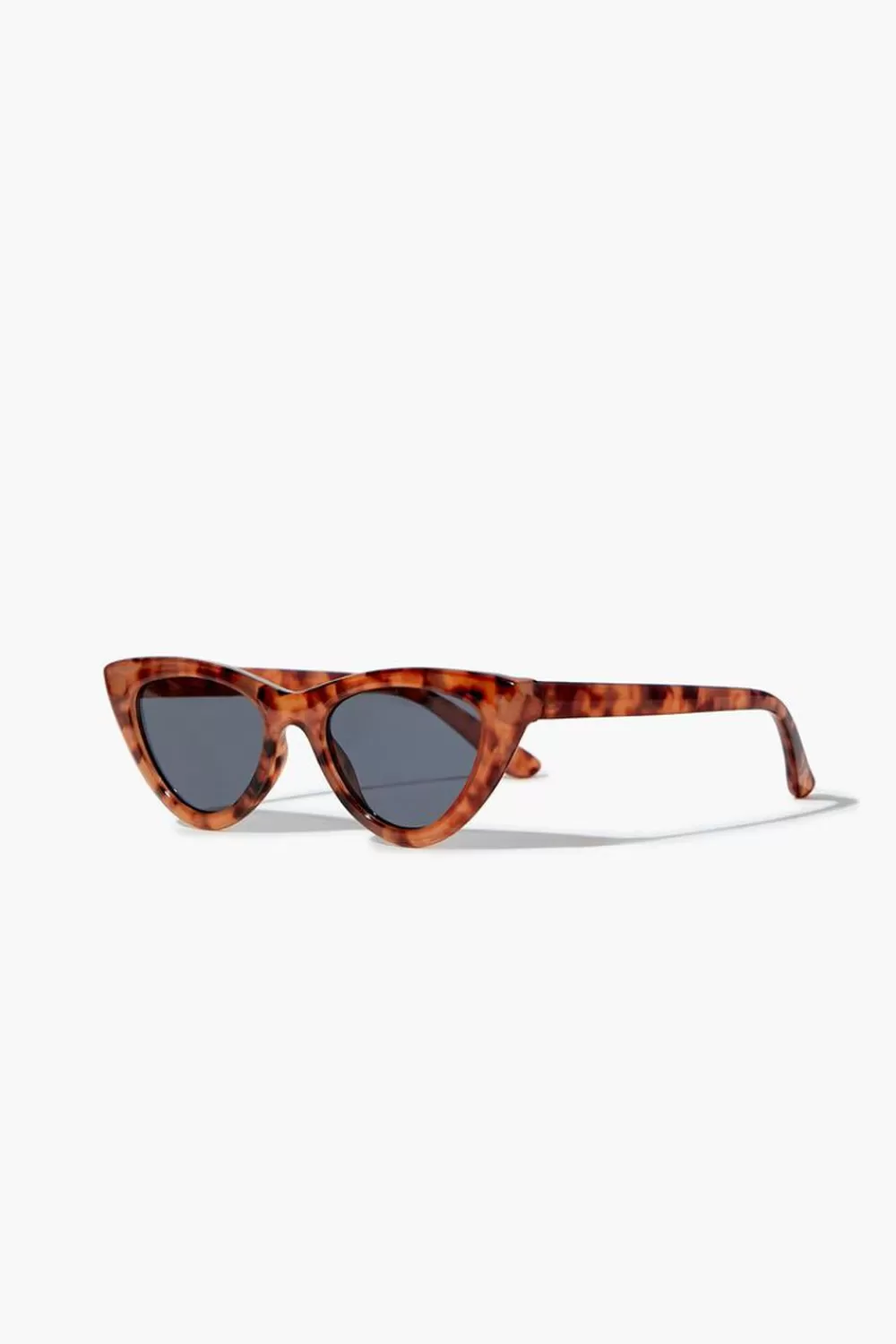 Sunglasses + Readers>Forever 21 Tinted Cat-Eye Sunglasses Brown/Black