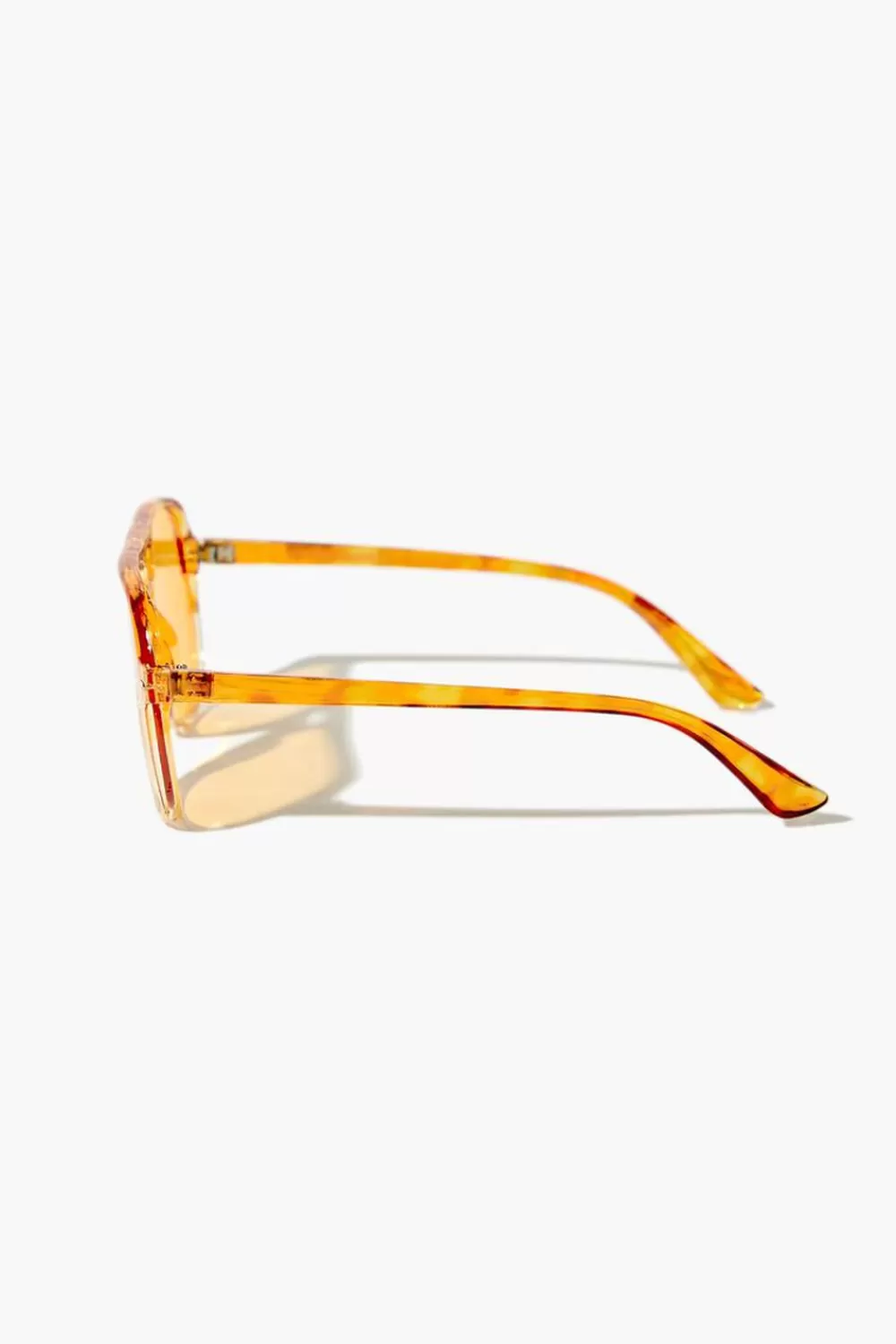 Sunglasses + Readers>Forever 21 Tortoiseshell Aviator Sunglasses Orange