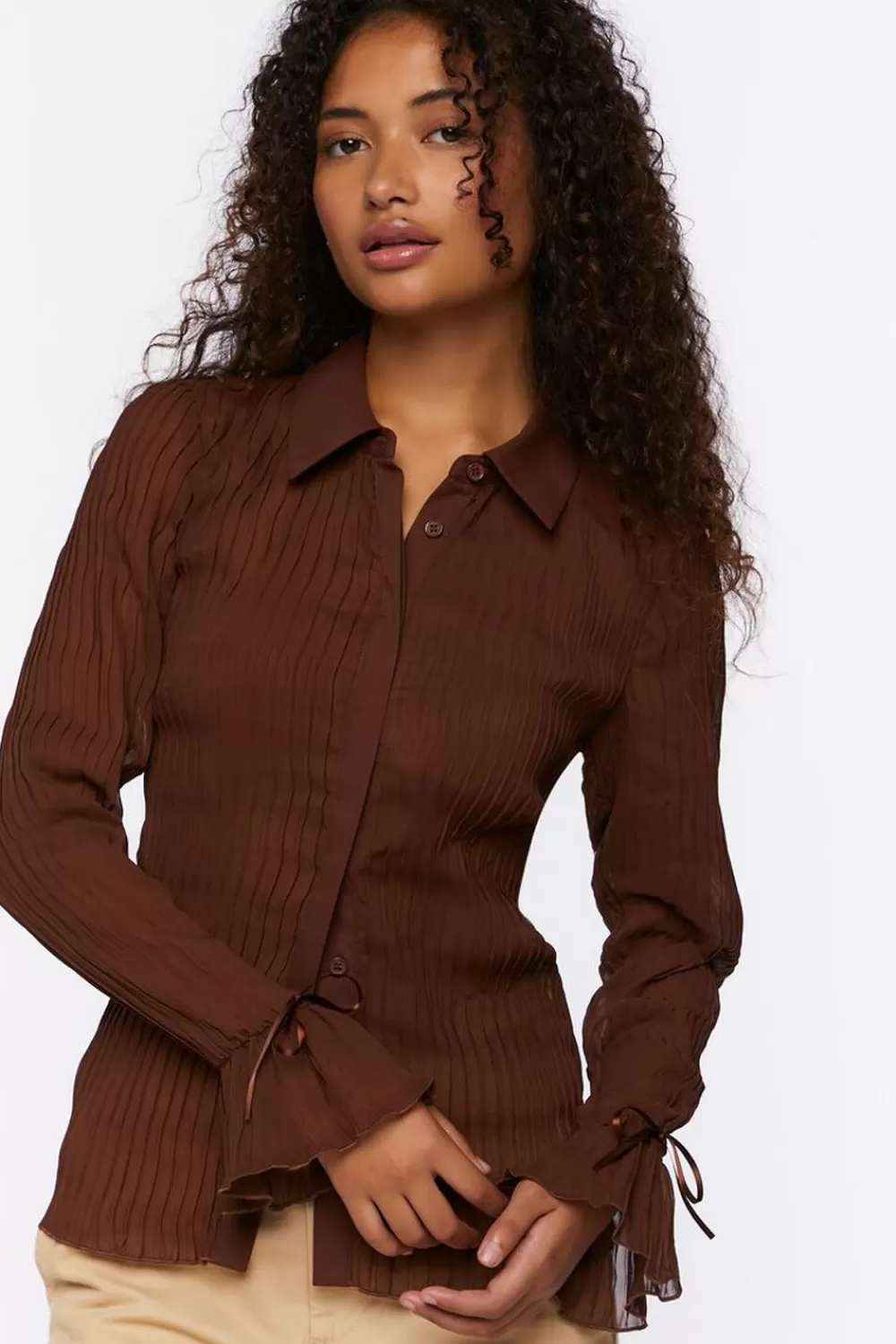 Forever 21 Trumpet Sleeve Shirt | Women Tops