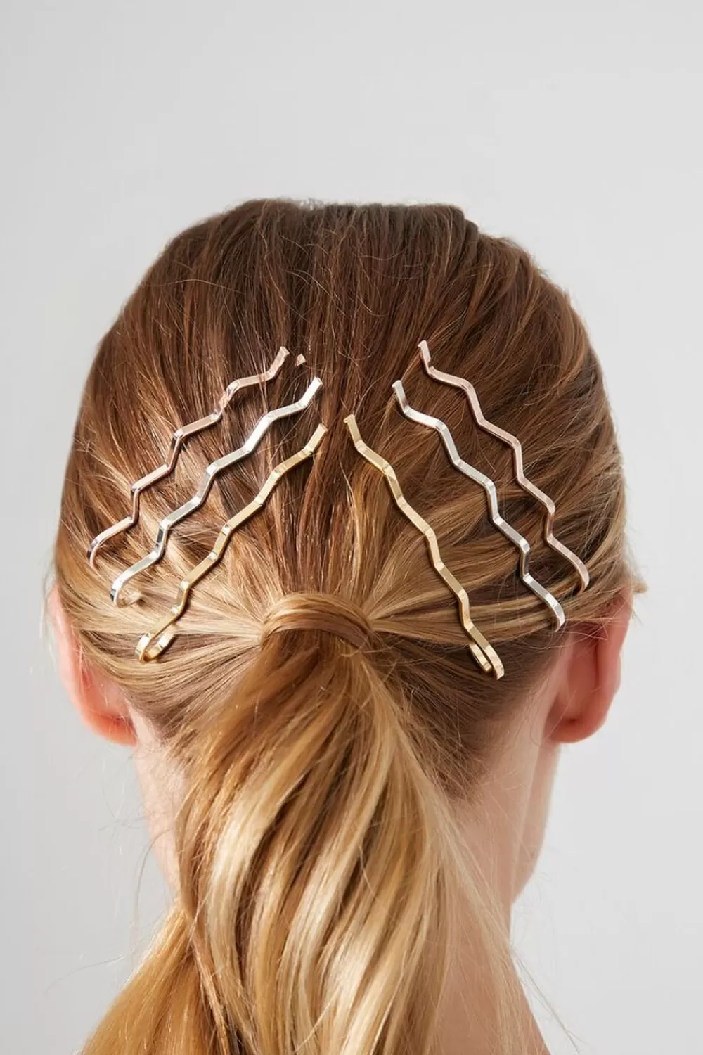 Hair Accessories>Forever 21 Wavy Bobby Pin Set Gold/Multi