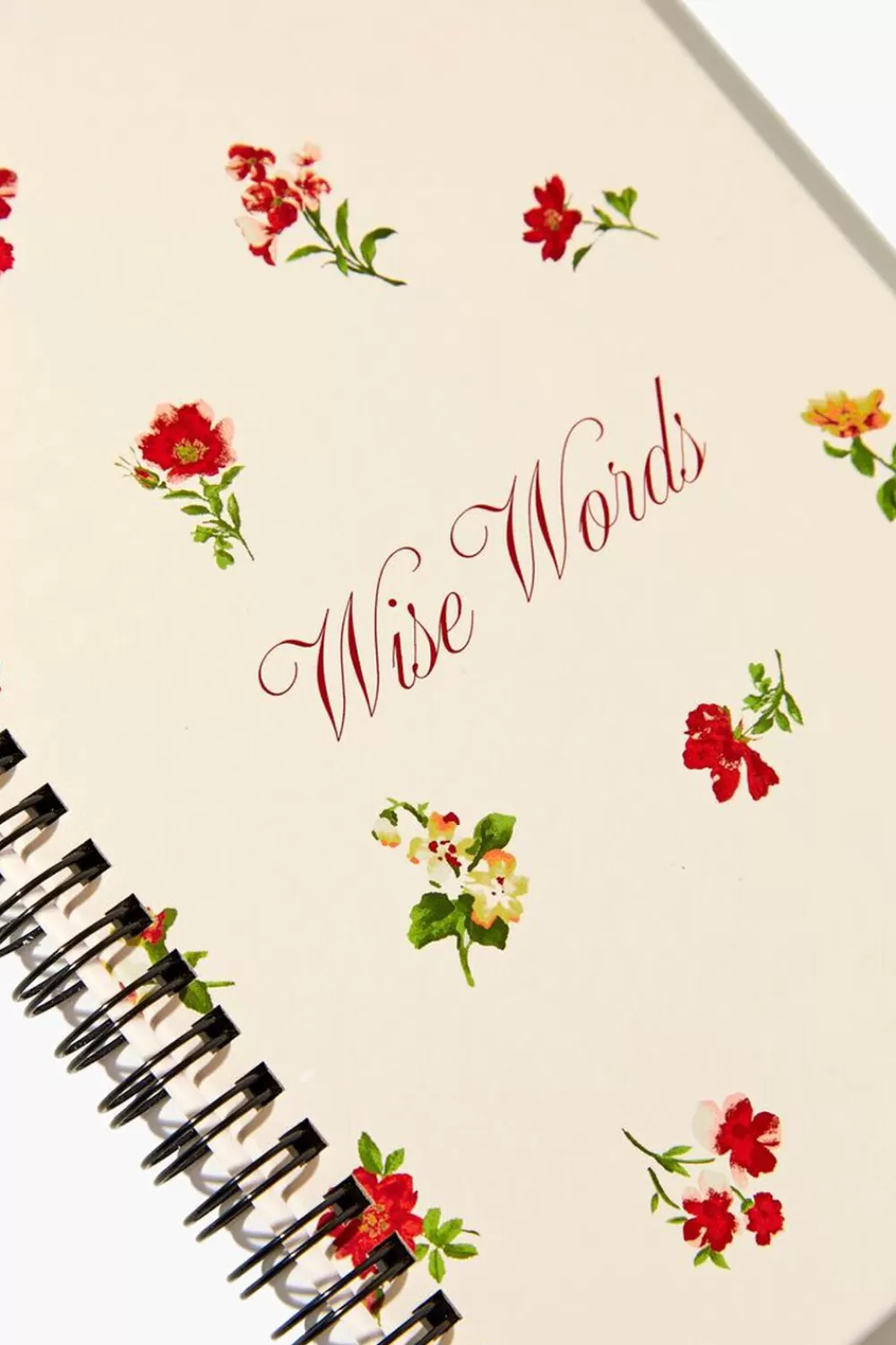 Fun + Games>Forever 21 Wise Words Graphic Spiral Journal Pink/Multi